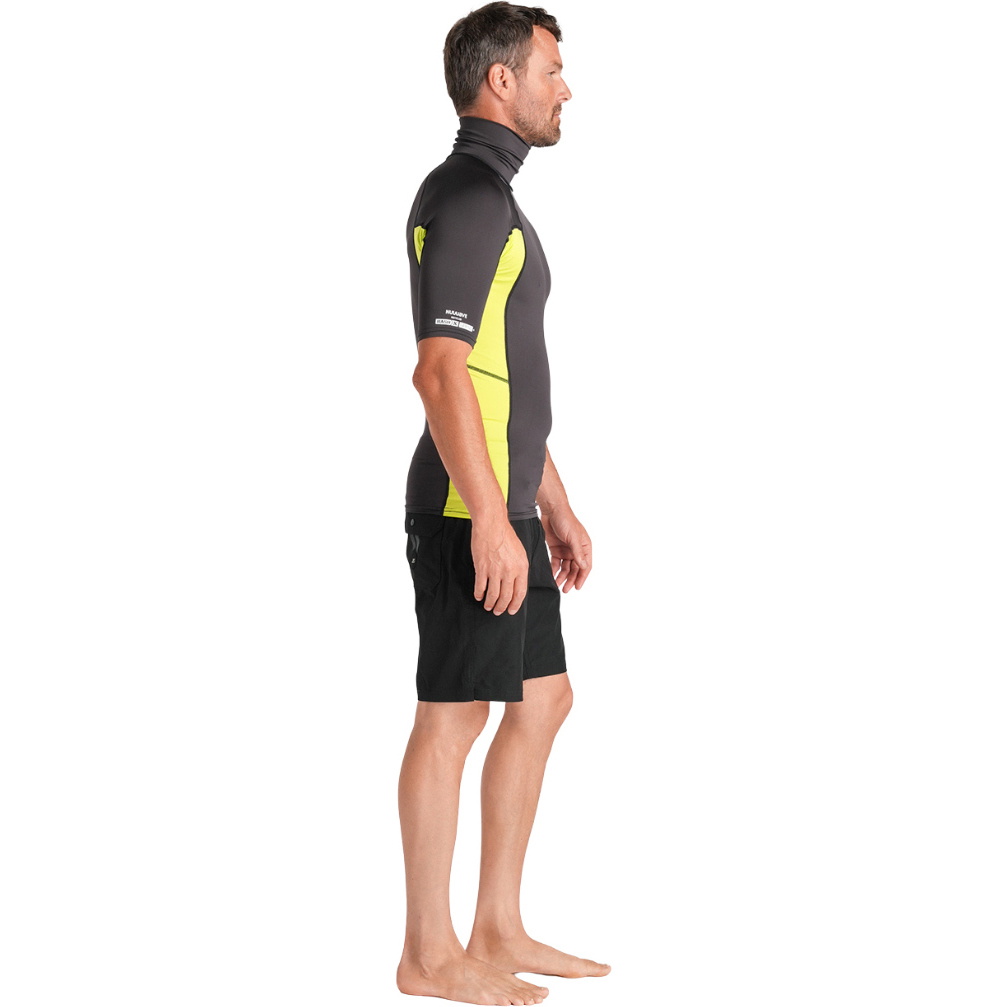 2026 C-Skins Hombres Nuwave Camiseta Sin Mangas Rash X De Manga Corta C-NLYSSMT - Antracita / Lime